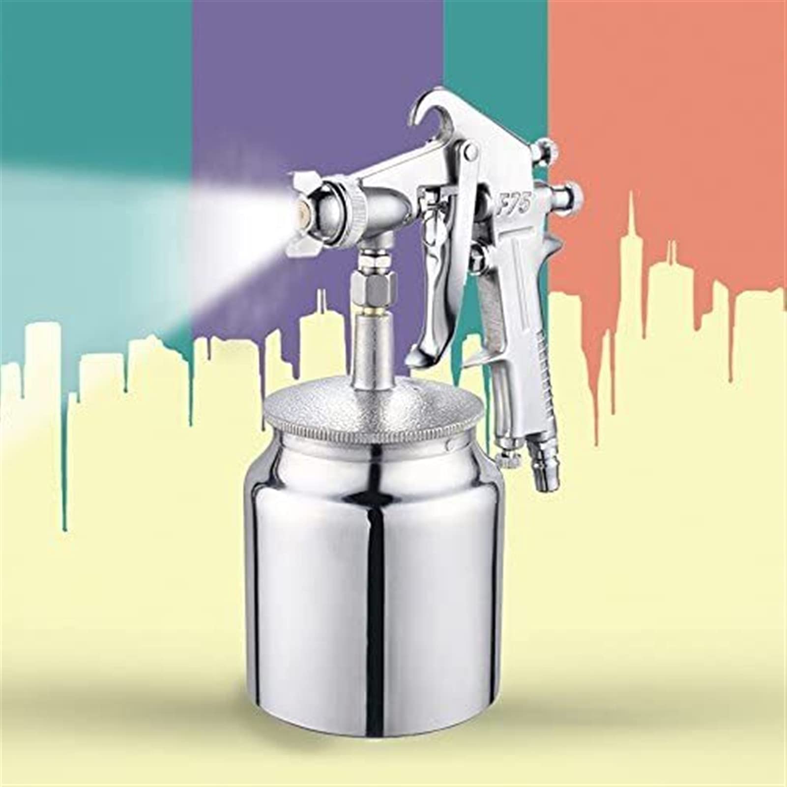 WDX- Spray G-u-n Electric Air Paint G-u-n Sprayer Car Truck Paint Sprayer Stain Painting Spraying Tool