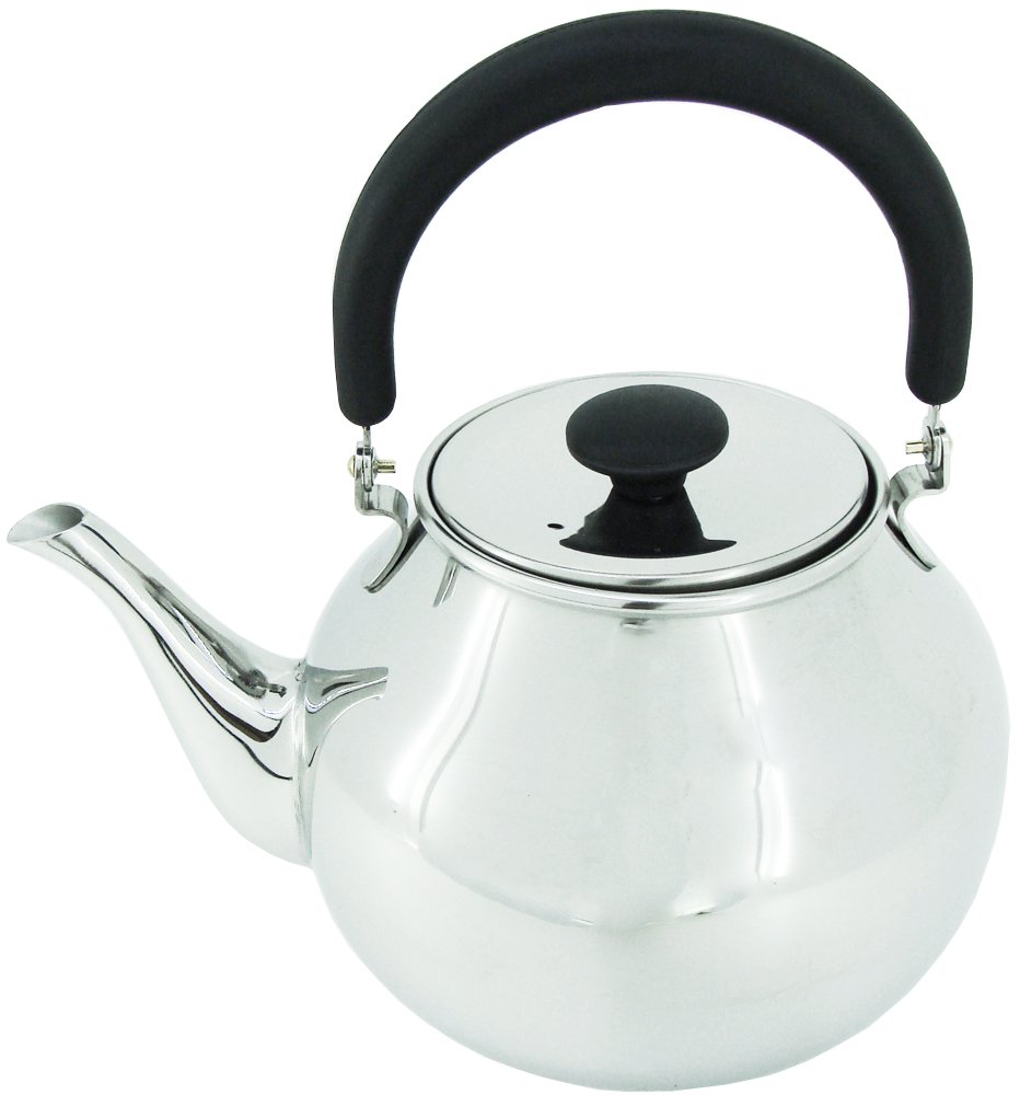 Théière Chacha 0,7L en inox au motif vigne noir par Miyazaki Works
