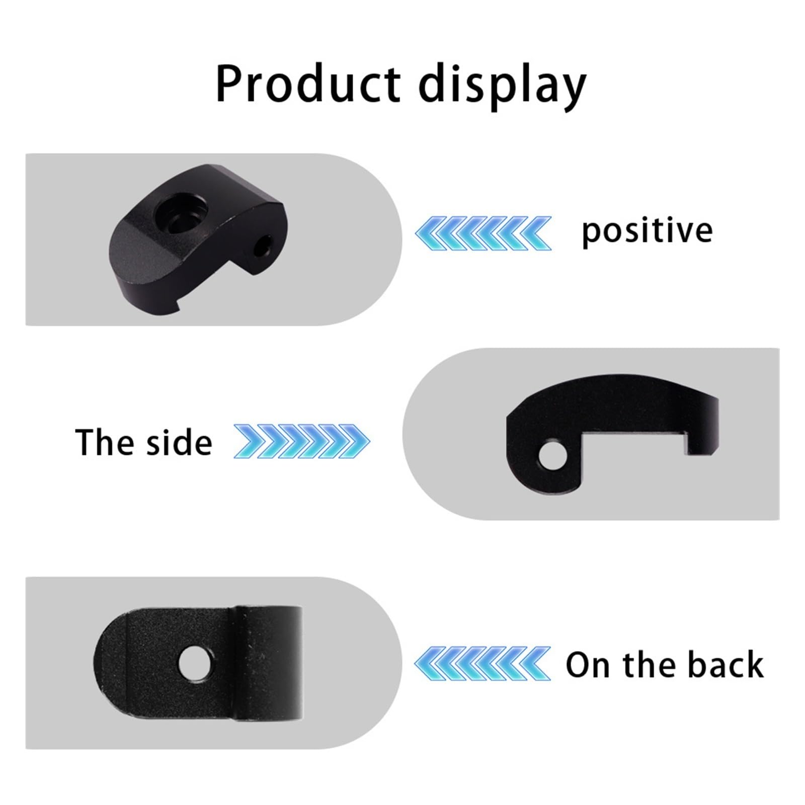 Piezas de patinete eléctrico Gancho plegable reforzado de 3/5 uds, Compatible con Xiaomi M365 Pro Pro2, hebilla de bisagra de bloqueo de Scooter eléctrico de aleación de aluminio con piezas de pestill
