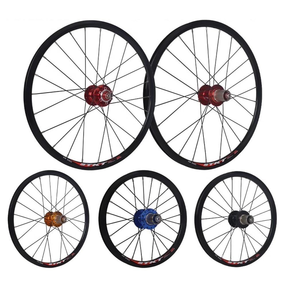 Amazon.co.jp: 16/20インチ折りたたみ自転車用ホイールセット ディスク