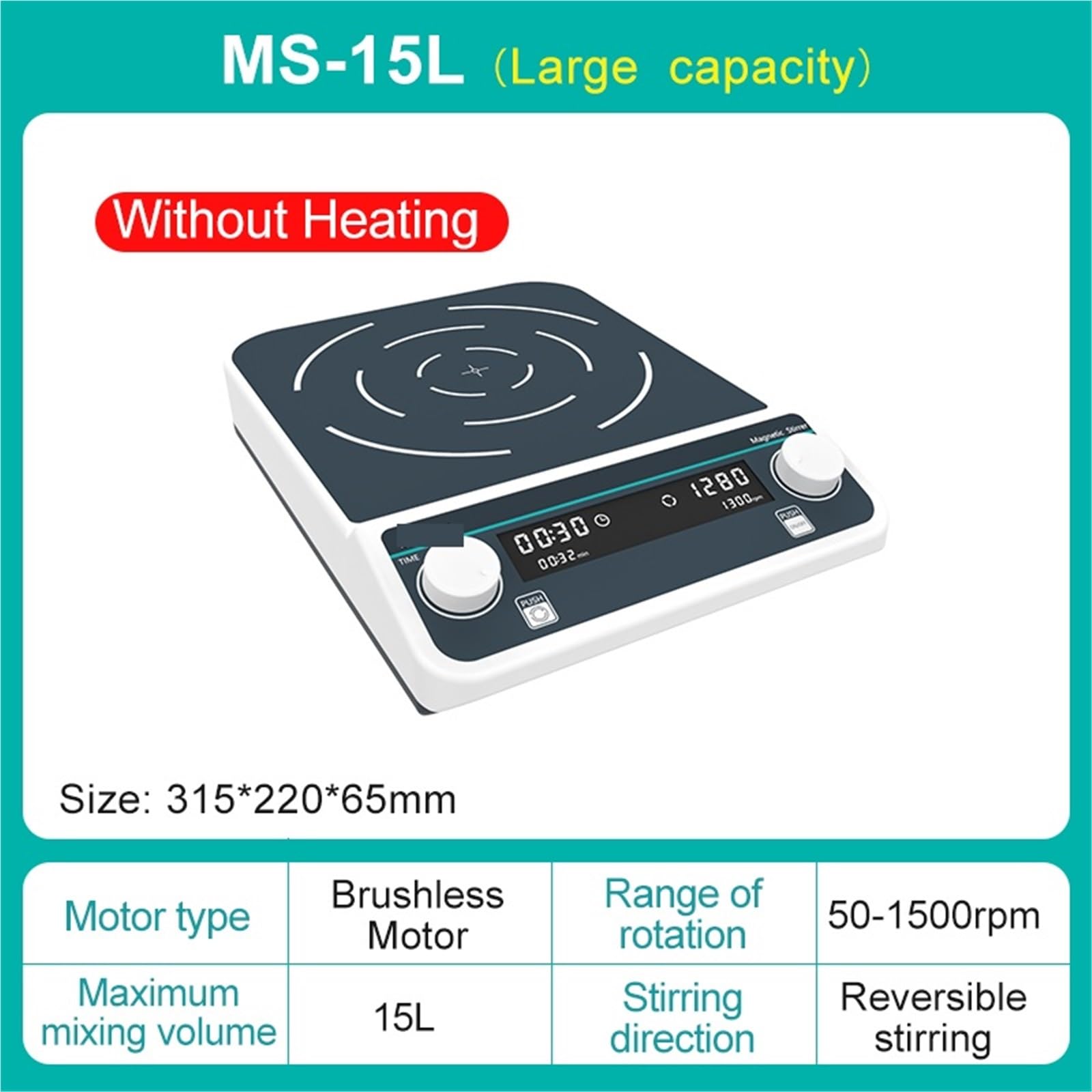 Multi-station Magnetische Rührer Digital Display Labor Rührer Magnetische Mixer Mit Heizung Vier-station Sechs-Position(MS-15L)