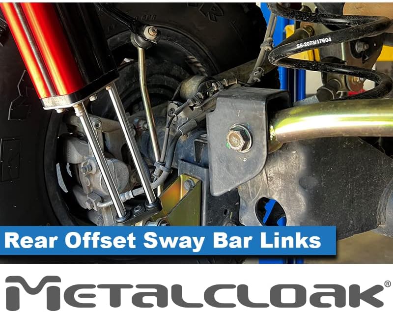 JL Wrangler (2018+) Rear Offset Sway Bar Links, 12", Extended Length, No Modifications Required, OE Quality Fit and Finish, Gold Zinc Chromate Finish, Easy Installation, Made in USA