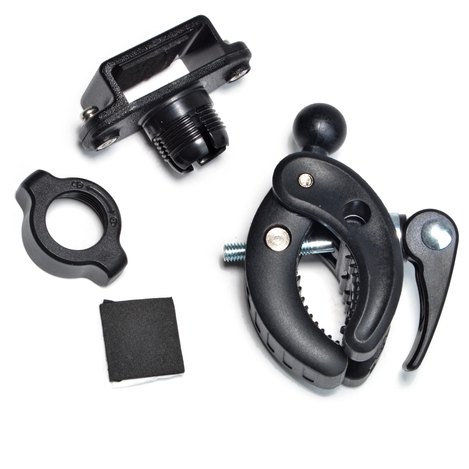 HYS Support pour Talkie-walkie de Moto, Support de Radio bidirectionnel pour vélo, Scooter, Pince Radio Portable Compatible avec Motorola Talkabout Cobra Midland Icom (Z-1)