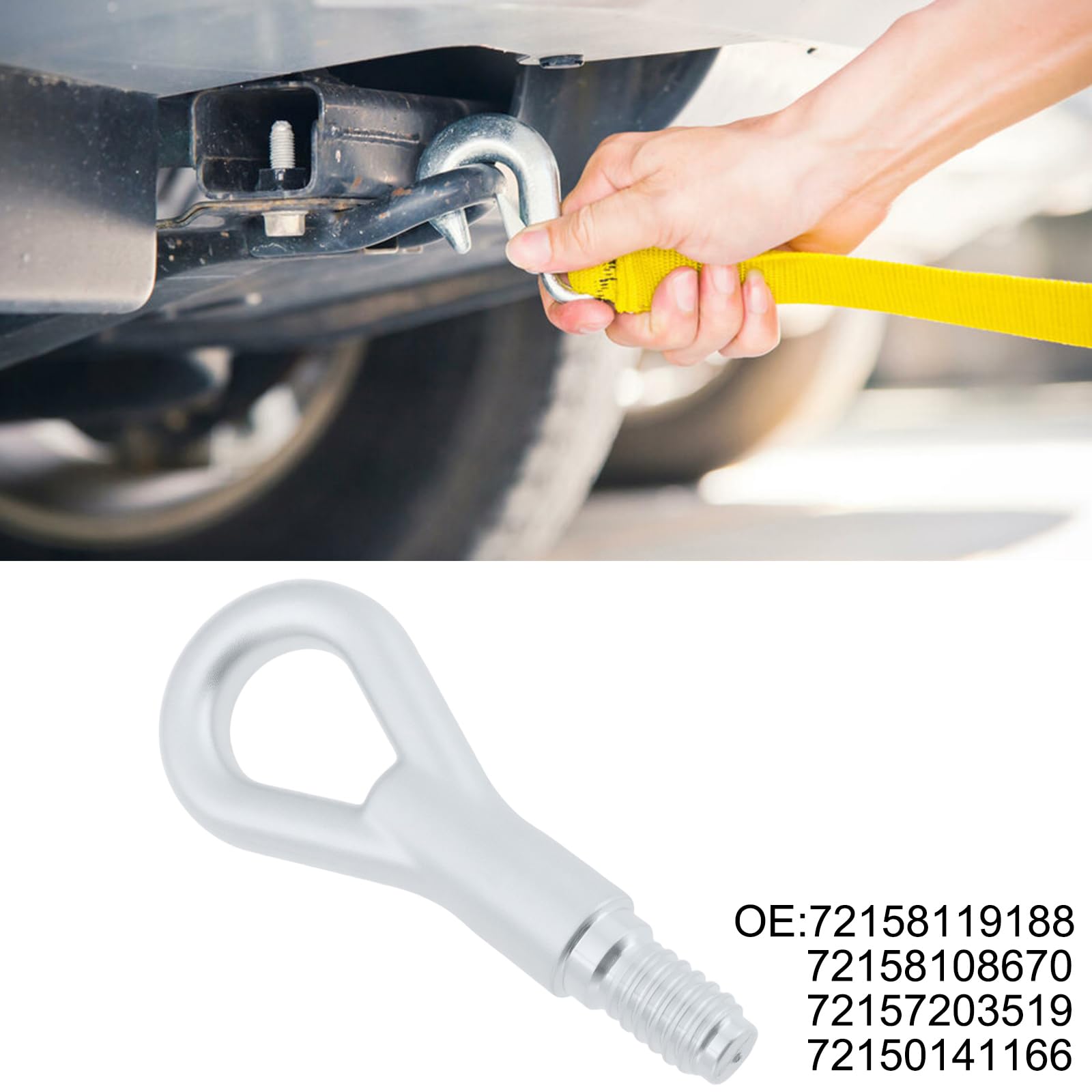 Gancio Di Traino Per Auto Occhiello Di Traino M15x3.0 Filettatura Destra Compatibile Con BMW 3 E36 E46 5 E39 8 Z3 Mini Smart ForTwo W450