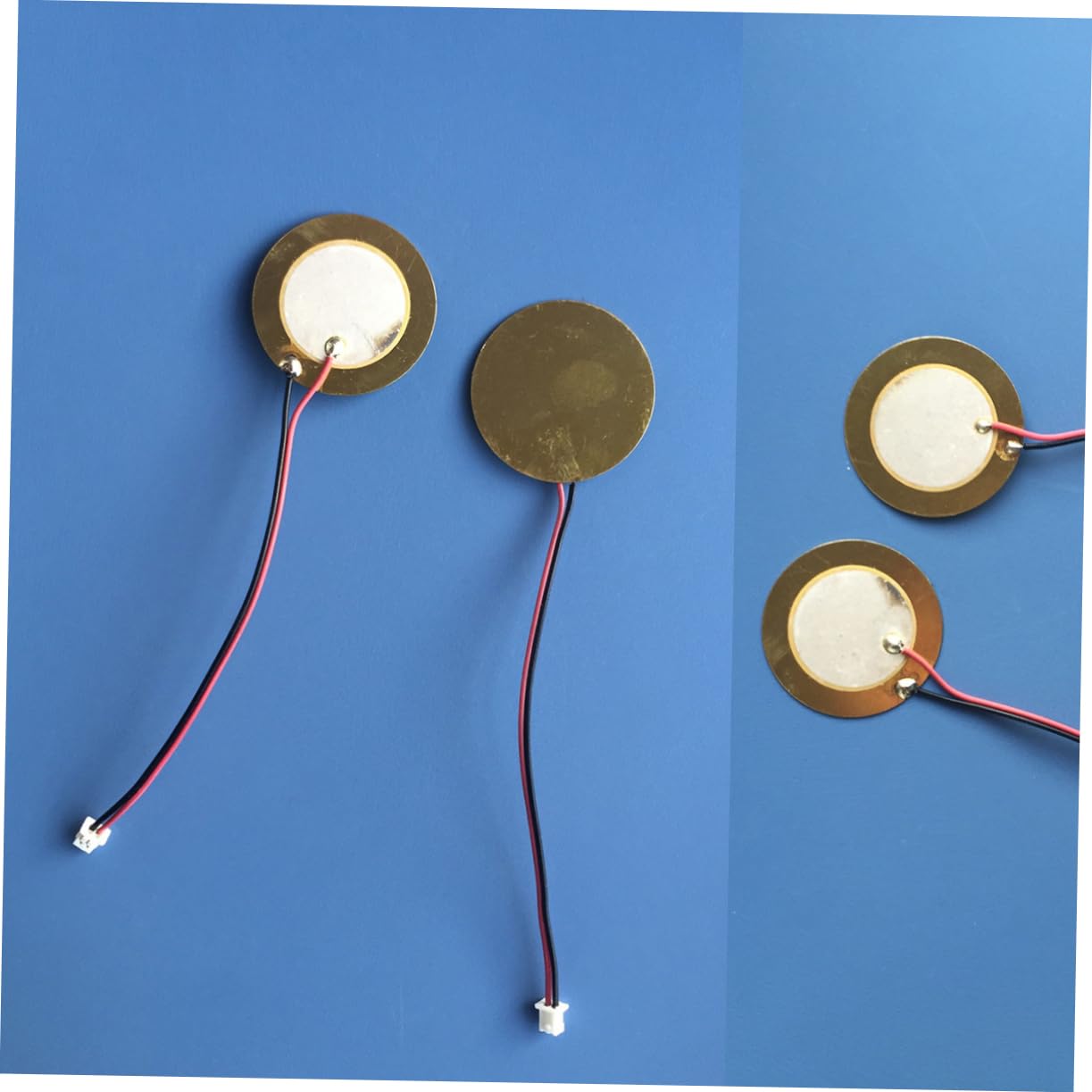 SUPVOX 27mm Piezo Disc Diaphragm Elements Buzzer Sheet Thin Light Piezoelectrico for Guitar Acoustic Instruments