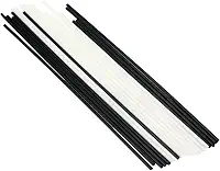 Geesatis Marcador de posição de escala de escala lateral de baixo de guitarra de 1,5 mm para Ukulele Brss de guitarra, 10 peças pretas e 10 peças brancas