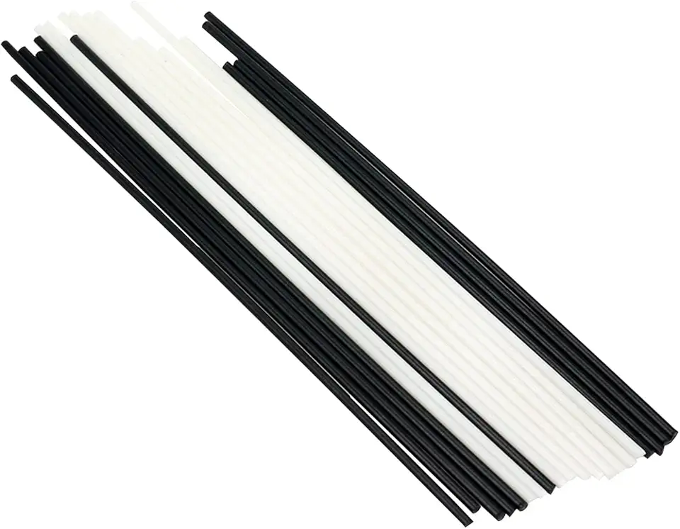 Geesatis Marcador de posição de escala de escala lateral de baixo de guitarra de 1,5 mm para Ukulele Brss de guitarra, 10 peças pretas e 10 peças brancas