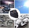 Waterproof Motorcycle Cover, XXL Motorbike Cover Scratch-resistant 210D Oxford Fabric with Lock Holes, Fits up to 104 Motors for Honda, Yamaha, Suzuki, Kawasaki, Outdoor Protection 104 x 41 x 50 inch