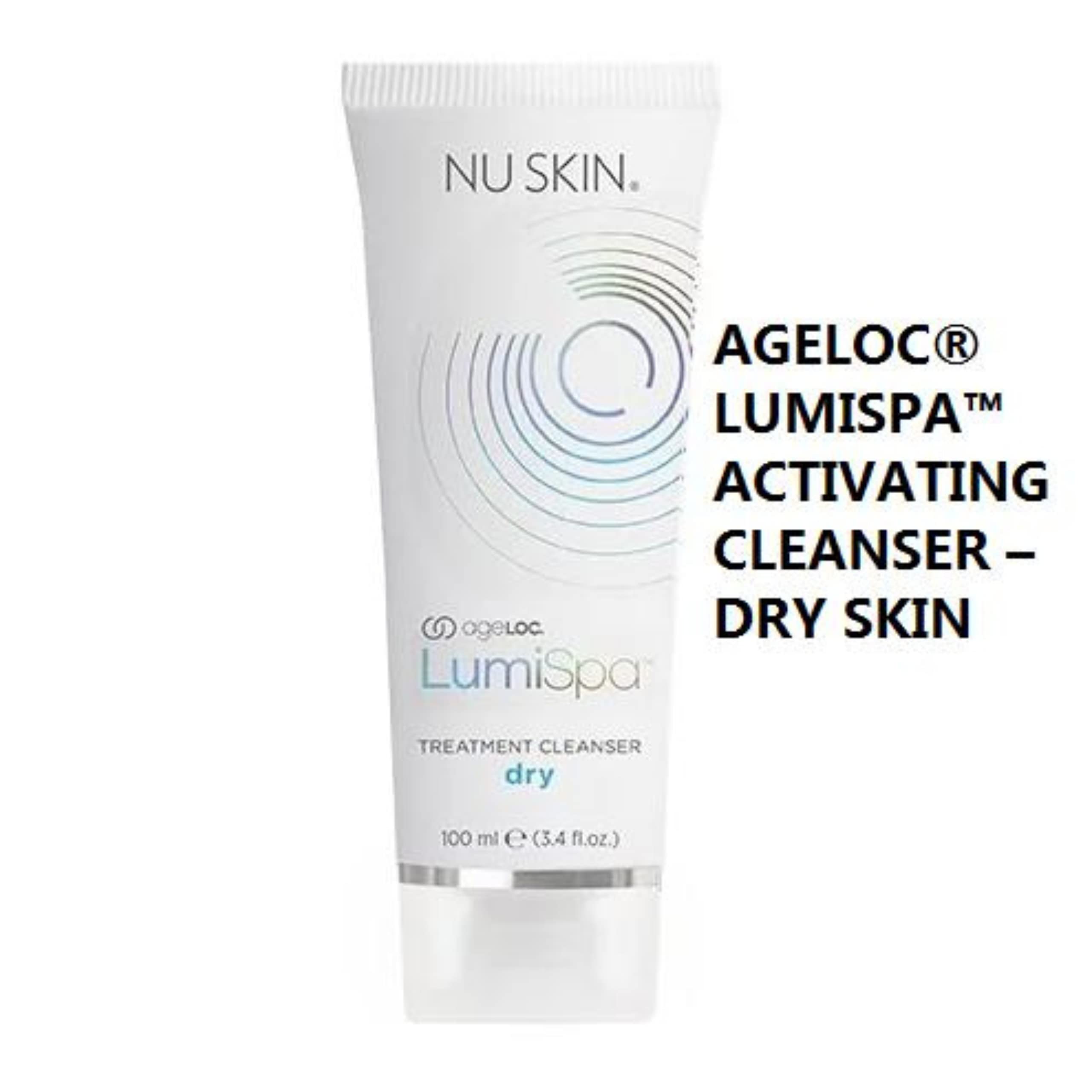 Nu Skin ageLOC Reiniger für Trockene Haut, um Trockenheit zu Reduzieren, Dunkle Flecken, Anti-Aging, Zielbereich für Gesicht und Körper, Verwendung mit Lumispa-Gerät 75ml | Reduziert Trockenheit, Reduziert Dunkle Flecken, Anti-Aging, Für Gesicht und Körpe