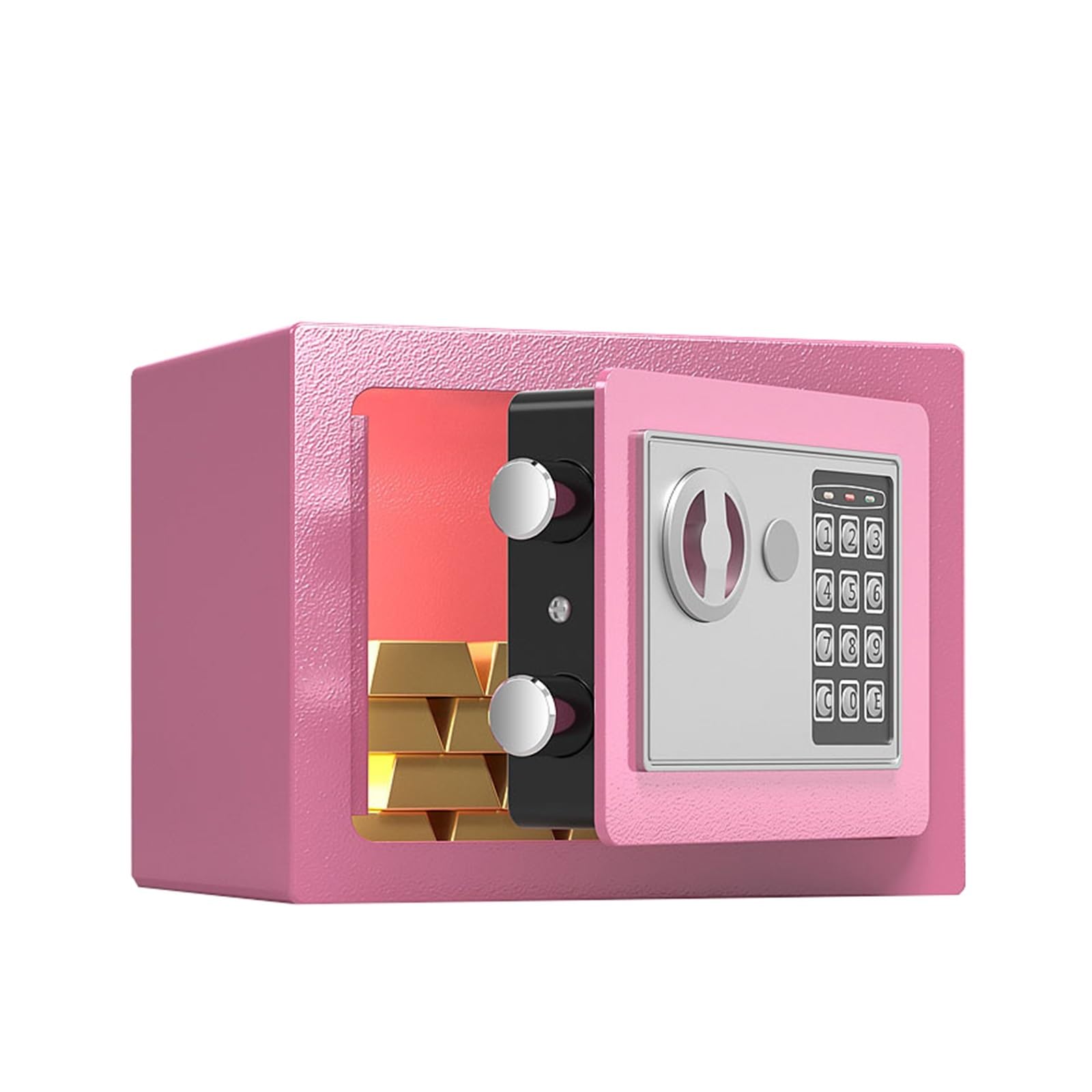 Coffre-fort bureau commercial rose anti-vol pour fichier secret
