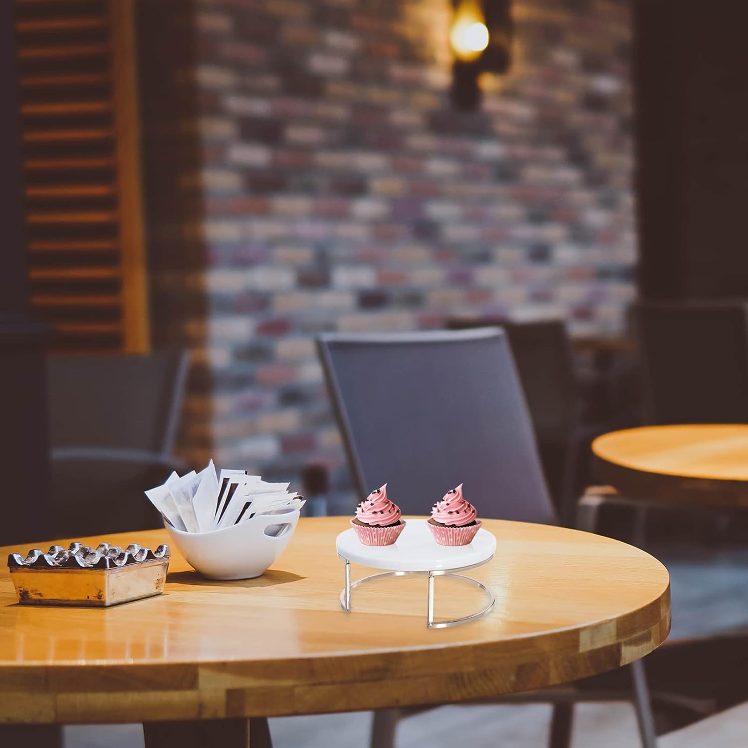 STOBAZA Luxury Marble Cake Holder European Style Dessert Rack Cupcake Display Stand Ideal for Tea Party Home Decor