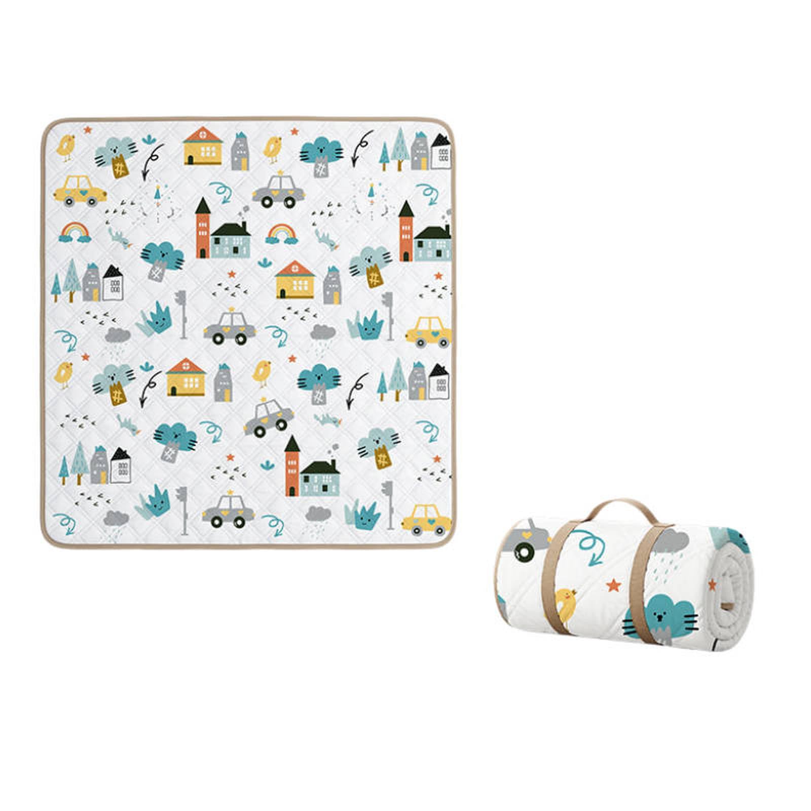 Générique Couverture de Pique-Nique Extra Large, Couverture d'extérieur imperméable, Tapis de Camping Lavable, Tapis de Plage Portable pour l'herbe des Parcs, Tapis d'extérieur épais Multicouche