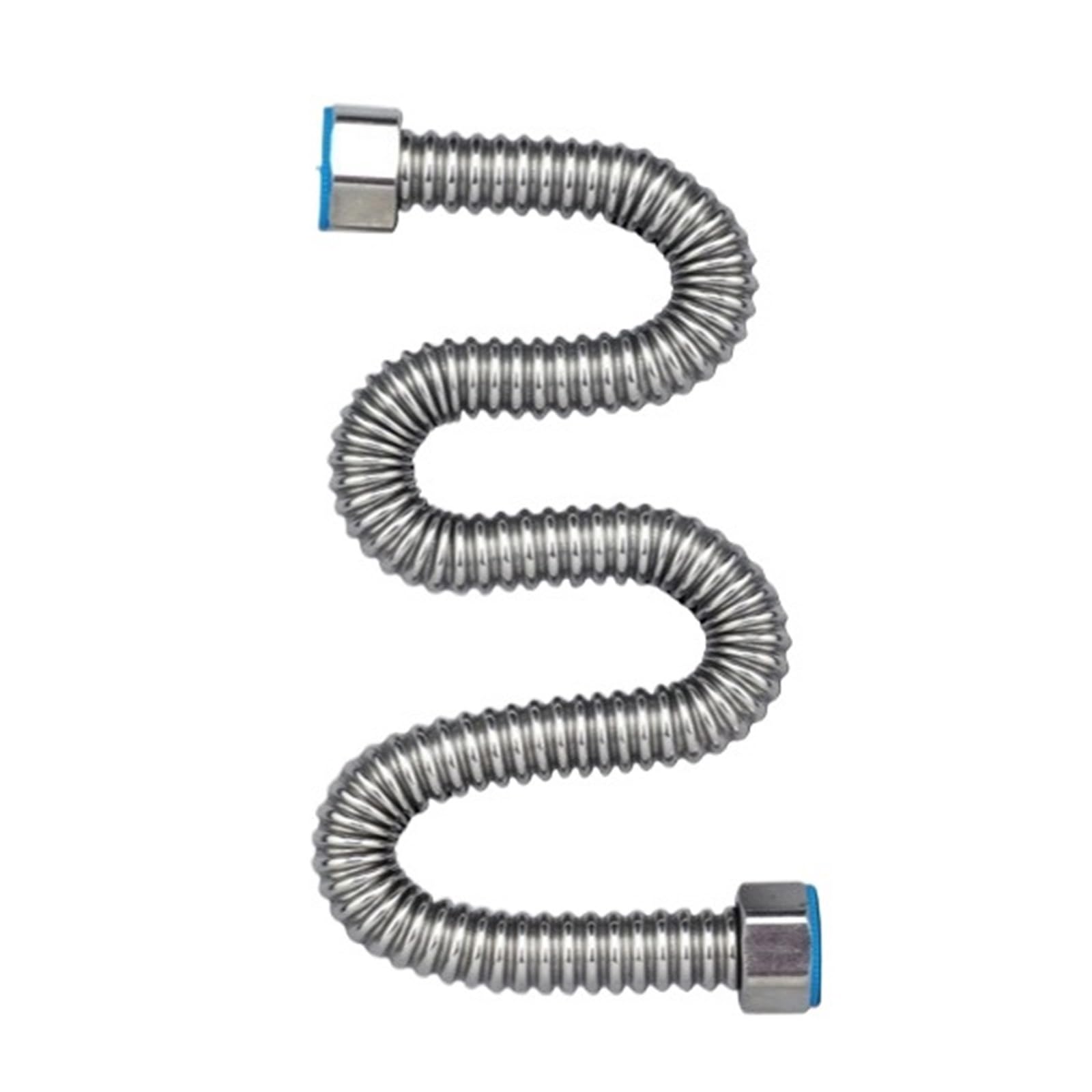 Tuyau d'arrivée ondulé 1/2", chaud/froid SS