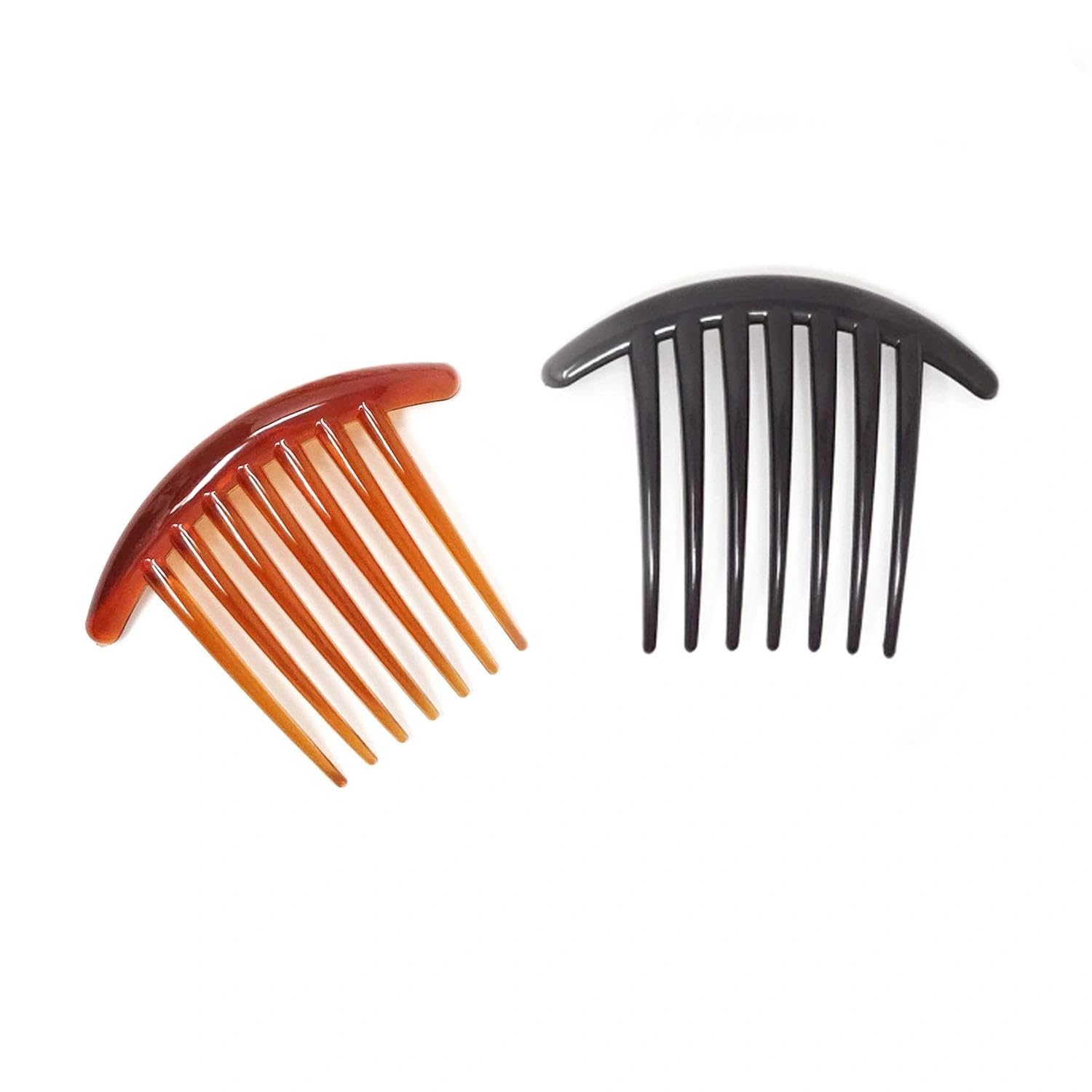 2 Pezzo Fermagli Eleganti a 7 Denti - Accessori per Capelli da Sera e Giorno, Pettinini Laterali per Trecce e Chignon Francese, Adatti a Donne e Ragazze per Ogni Occasione Speciale.
