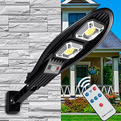 Mini Luminária Led Solar Poste Rua Parede Sensor Cob Luz Branca
