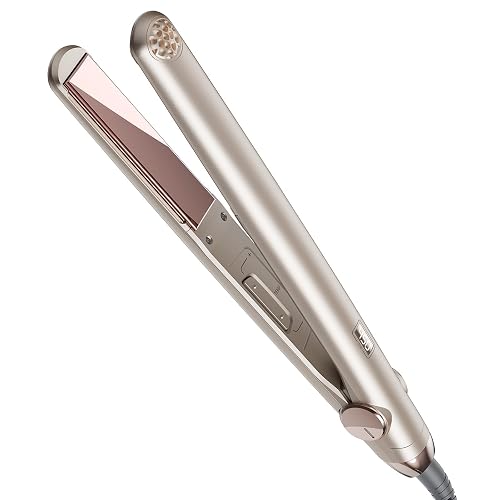 TYMO Flat Iron Hair Straightener and Curler 2 in 1 Champagne