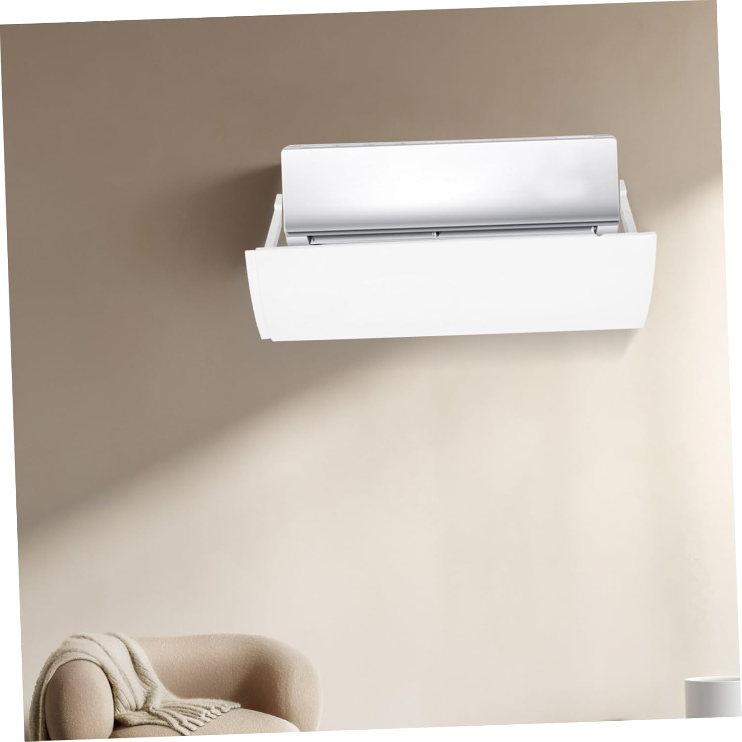 PP Adjustable Air Conditioner Deflector Drop Windshield for Home Office Air Deflector Easy Assembly Compatible with All Ac Types Efficient Temperature Control