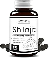 Vista 1 de Pure Himalayan Shilajit Tablets 90 unidades 10000mg-20% ácido fúlvico Cápsulas de suplemento Shilajit de máxima potencia Alto en minerales traza