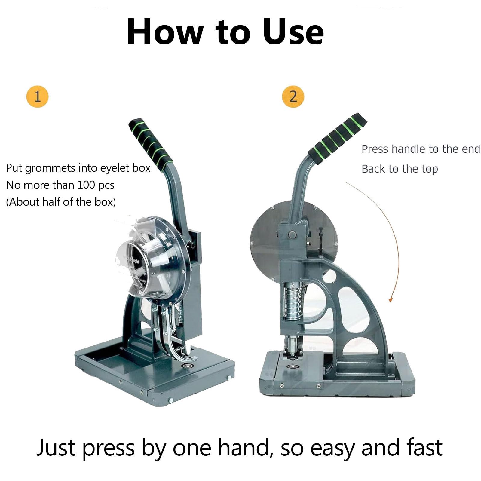 Profesional Remachadora Ojales,Troqueladora Banco Prensa Semiautomática 10mm