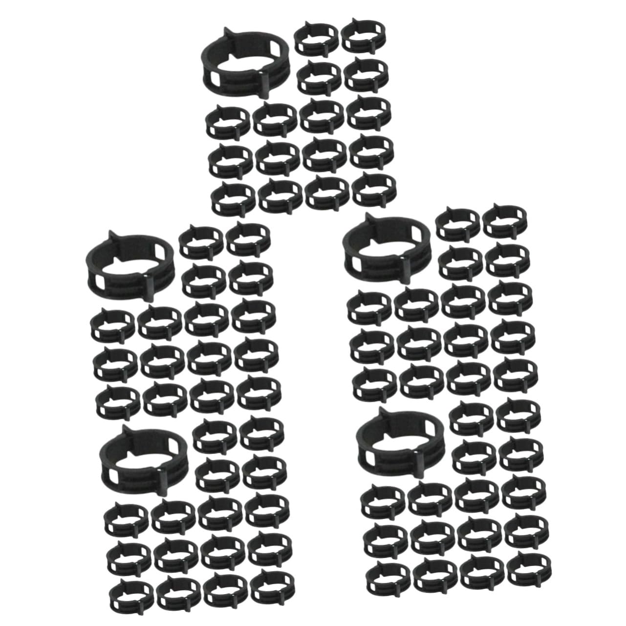 Toyvian 500stücke Pflanzenclips Für Tomaten Pflanzenstützen Material Für Garten Und Balkon Wiederverwendbar Flexibel Und Leicht Schwarz