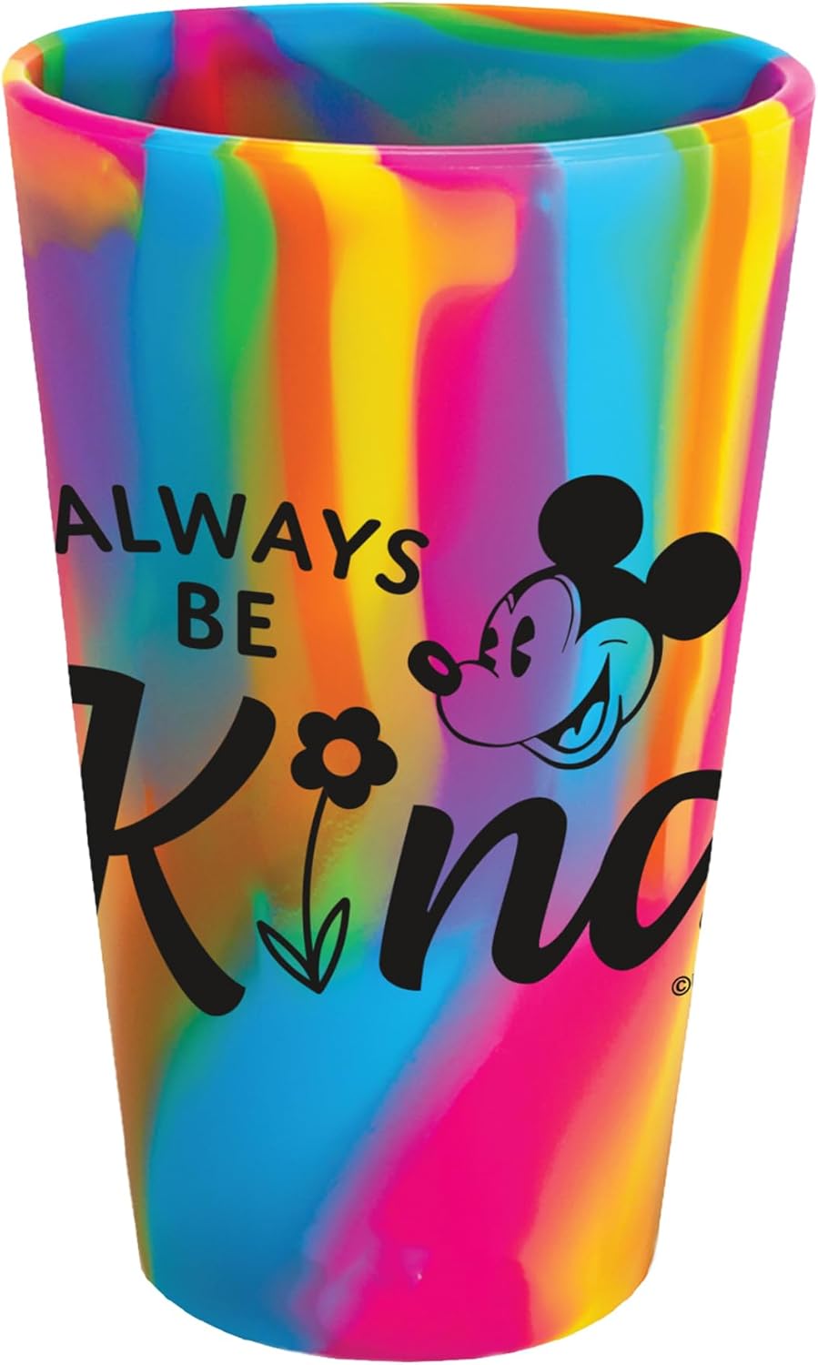 WinCraft 16 oz Silicone Pint Glass Disney Mickey Mouse Be Kind