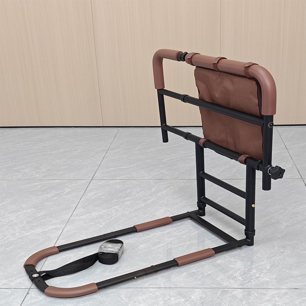 Barandilla Cama Adulto, Ayuda para Levantarse De La Cama Barrera Cama Adultos con Bolsa | Almacenamiento Barandilla Cama Ajustable a Cualquier Cama Barrera Seguridad Adultos