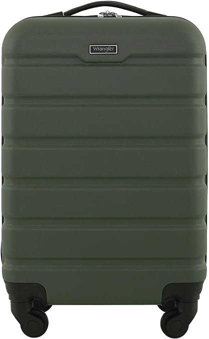 Wrangler 22" Hardside Spinner Carry-On Luggage, Charcoal