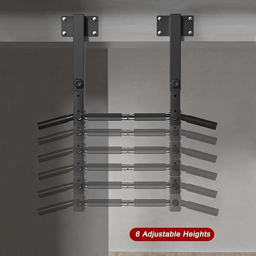 Miniatura 4 de Barra de dominadas de montaje en vigueta de pared, barra de barbilla montada en haz para gimnasio en casa