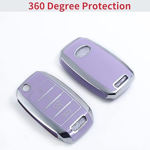 Vista 24 de Funda para llavero de TPU para Mercedes-Benz Clase A, CLA, CLS, GLA, GLC, GLE, GLK Series Control remoto inteligente