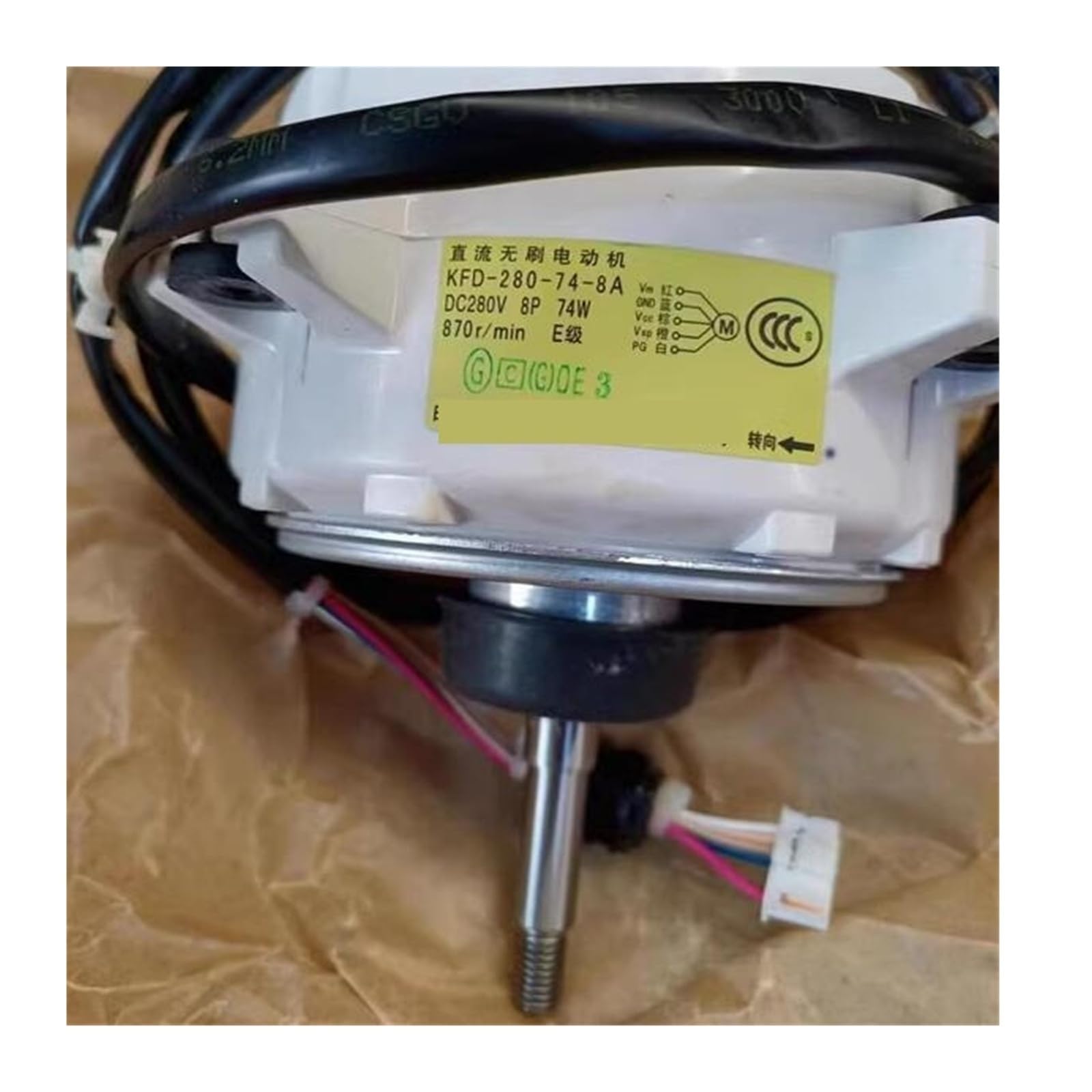 Ventilatore esterno CC for aria condizionata a frequenza variabile KFD-280-66-8A KFD-280-60-8A KFD-280-74-8A, compatibile con Daikin(KFD-280-66-8A)