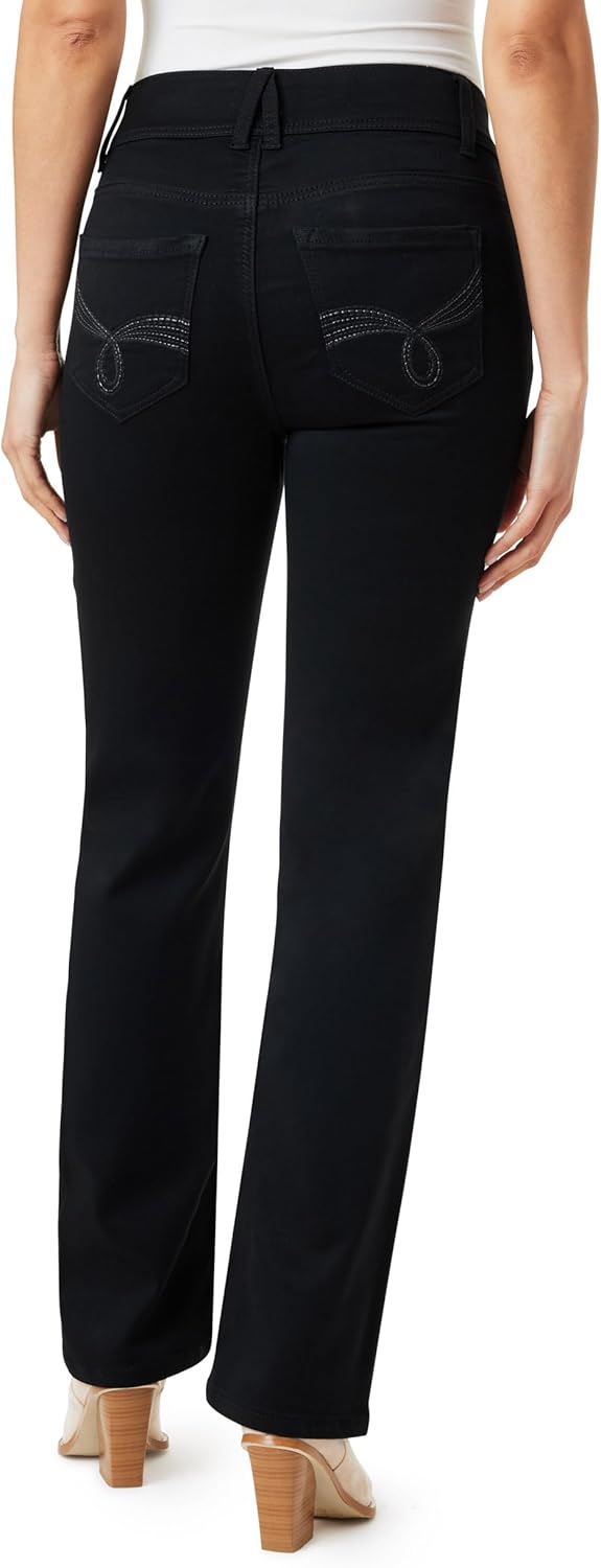 Angels Forever Young Womens Everflex Curvy Bootcut Mid-Rise Bling Jeans (Available in Plus Size) - Image 2