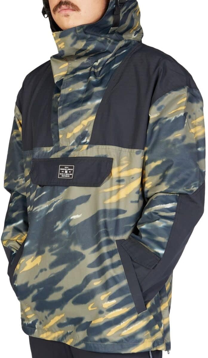 DC DC-43 Anorak Mens Jacket Angled Tie Dye Ivy Green Sz M