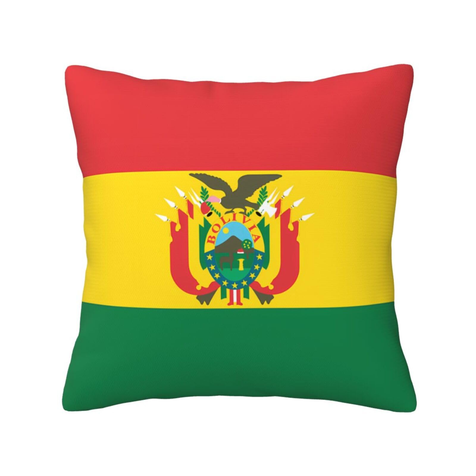 SXZVVBN Flag of BoliviaDecorative Square Sofa Cushion Covers