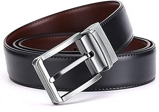 creature Men's Reversible Shiny Pu-Leather Formal Belts(Color-Black/Brown||BL-014)-picture-31