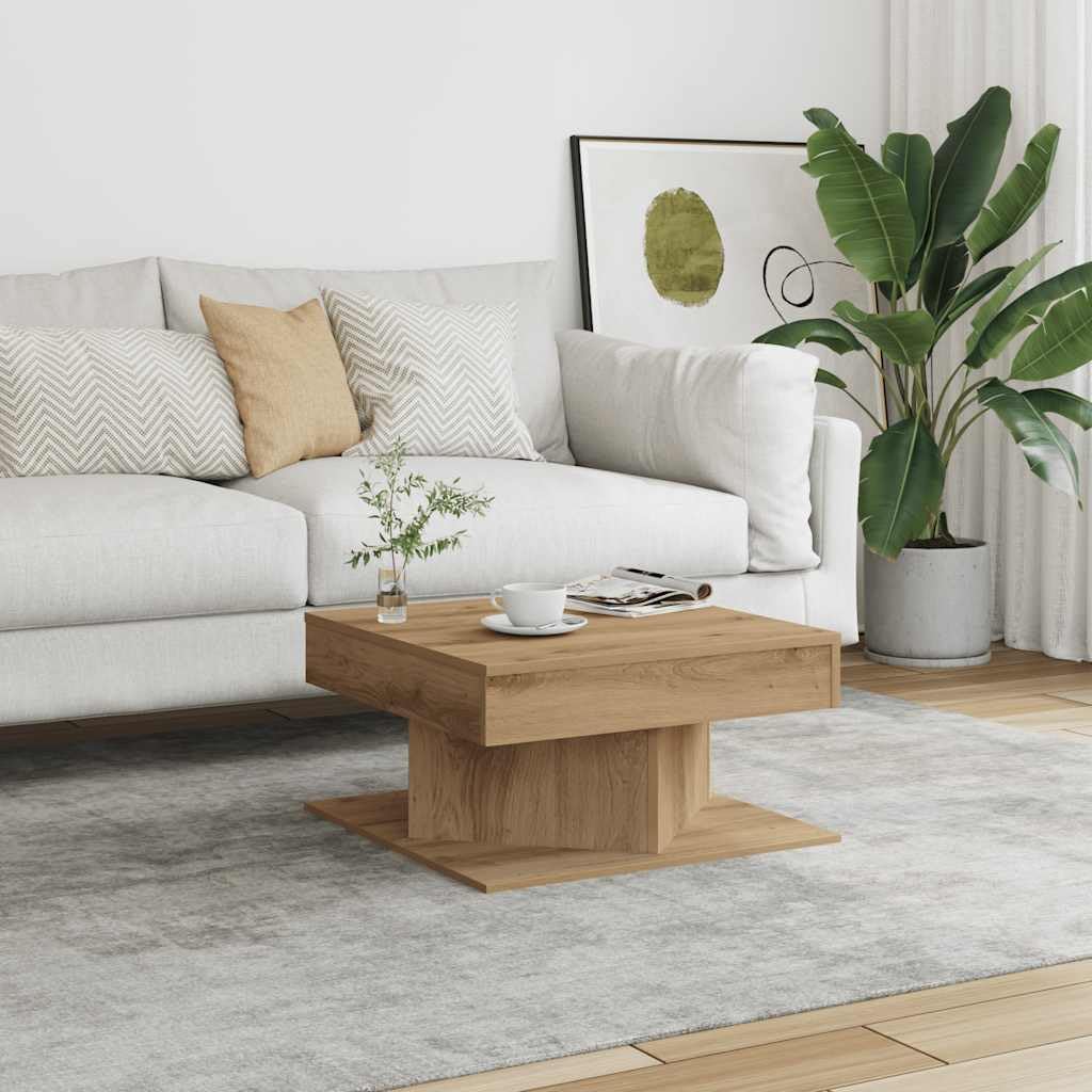Amazon｜vidaXL コーヒーテーブル アーティザンオーク 55x55x30 cm