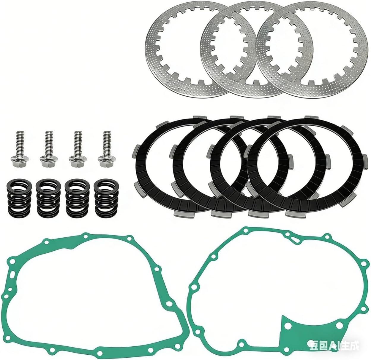 Clutch Friction Plates Kit Cover Gasket Set For ATC185 ATC185S 1980-1983