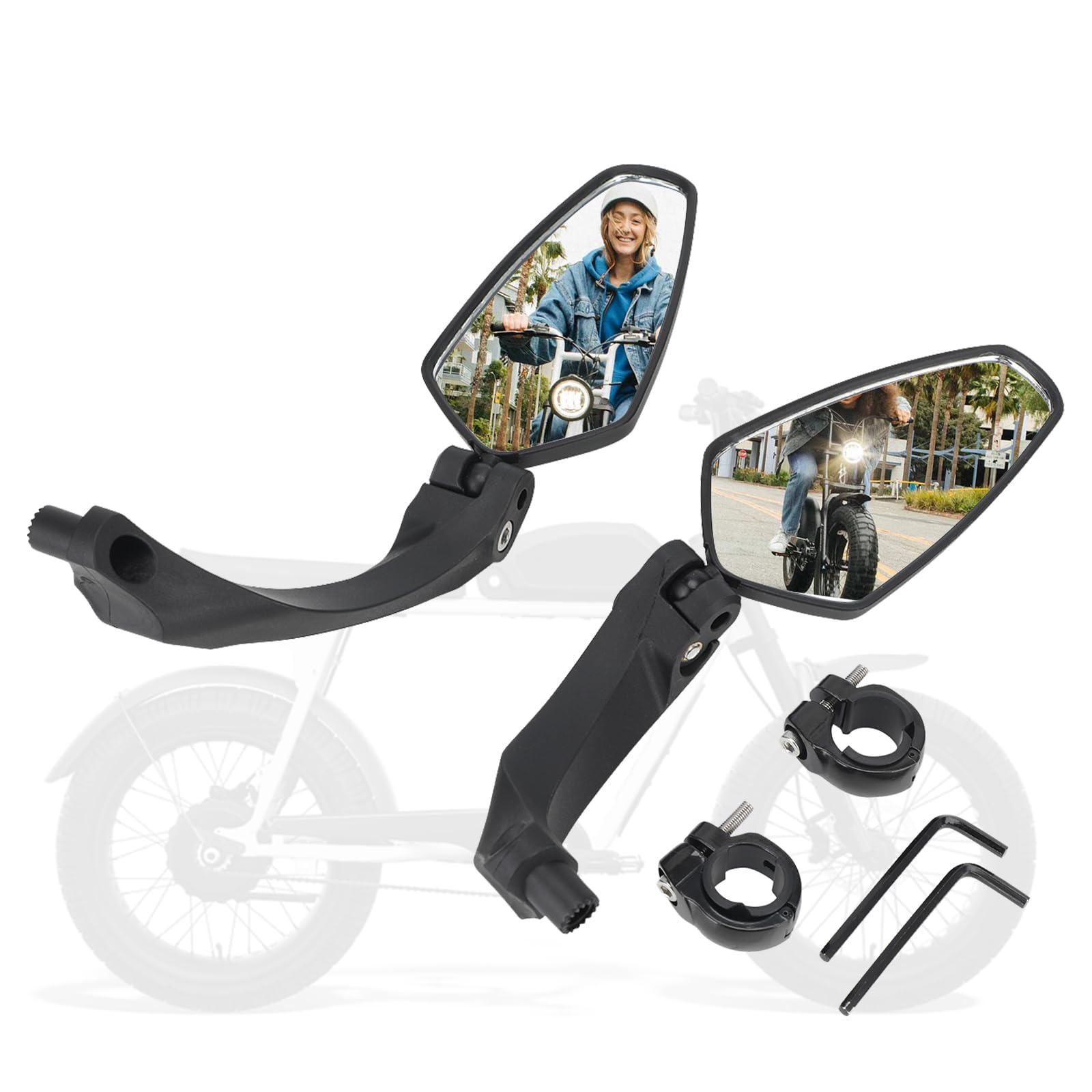 Bicycle Mirror YIBEICO Handlebar Mirror For Super 73 ZX/S1/S2/RX