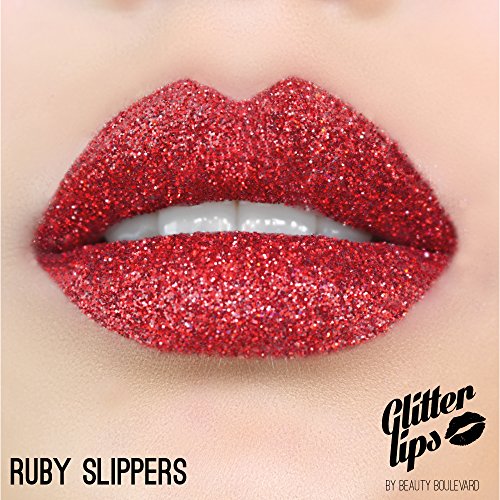 BEAUTYBLVD Glitter Lips, Cruelty Free Lip Kit Ruby Slippers King
