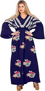 عباية كاجوال مطرزة بأكمام طويلة للنساء للخروج والمنزل