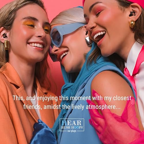 Miniatura 15 de Hush Hoops Tapones para los oídos, tapones de silicona reutilizables ultra suaves con forma de herradura para mayor comodidad, diseñados