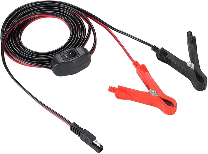 Rallonge Câble SAE 14AWG 0.5m - Extension Chargeur Moto Panneau Solaire 12V 24V