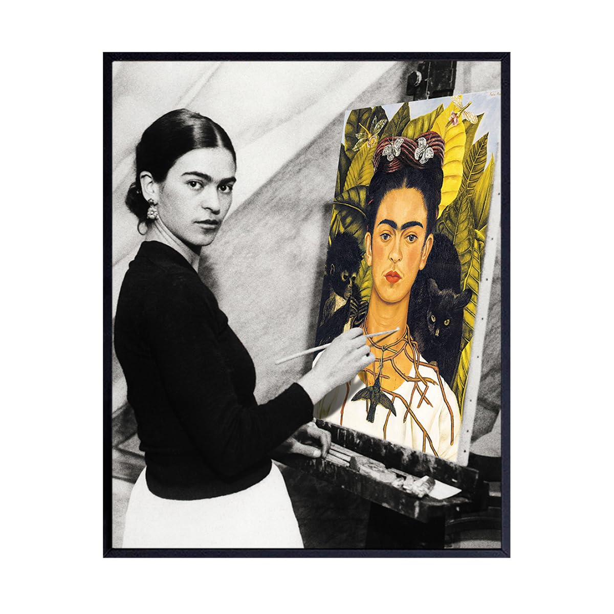 Art - Poster - 8x10 Mexican Wall Art - Wall Decor - Paintings, Print, Portrait, Photo, Artwork, Self Portrait - Gifts for Artists - 8x10 Photo Print Unframed