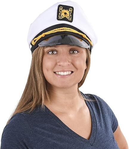 Miniatura 3 de Gorro de capitán yate un accesorio de disfraz Rhode Island Novelty para adultos de talla única talla única