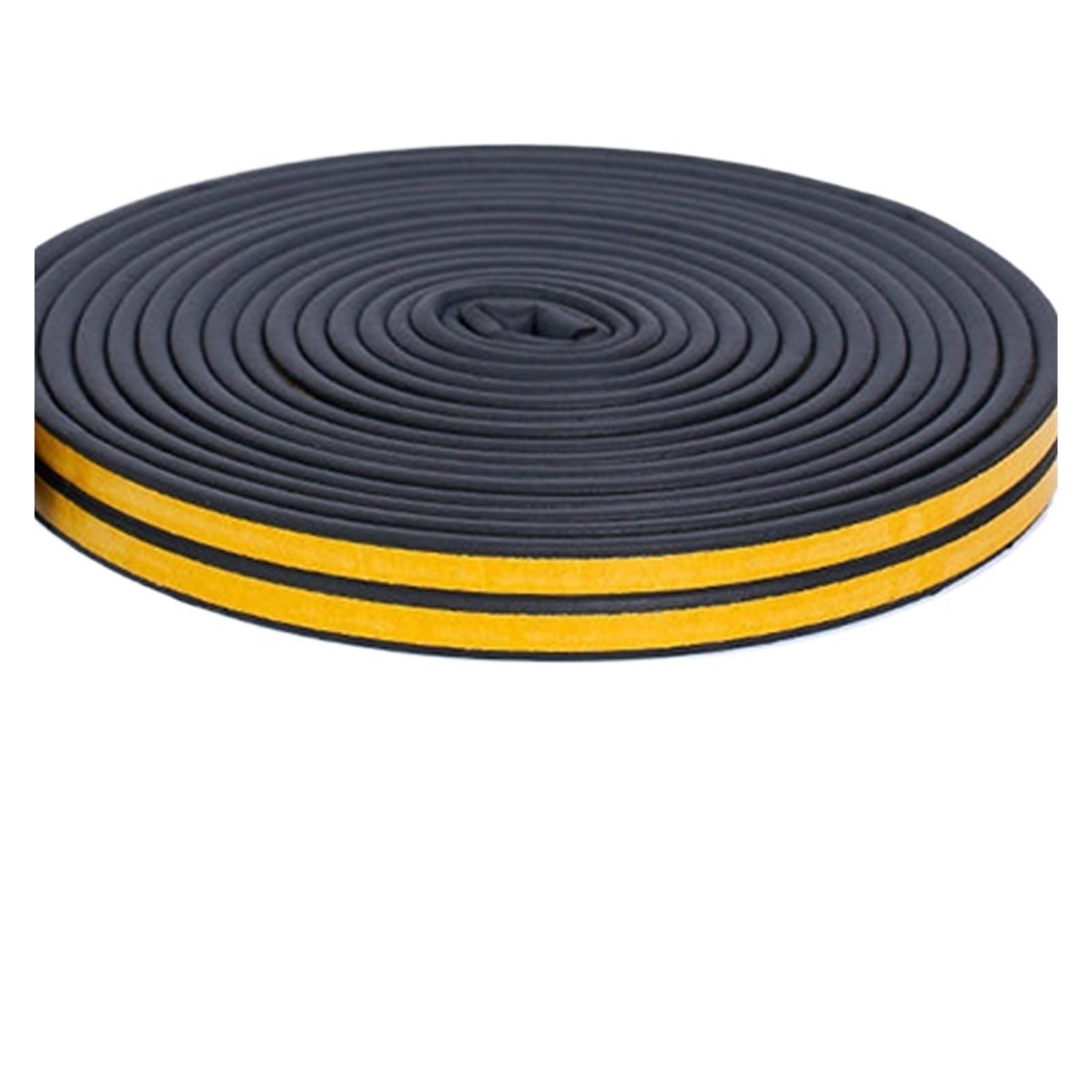 XUAWESD Door Insulation Seal Strip Tape Self-Adhesive Acoustic Rubber Foam Weatherstrip Window Sound Draft Stopper Weather Strip(Black,5M_I)