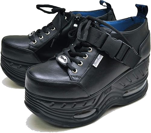 Amazon ヨースケ Yosuke 厚底スニーカー レディース ローカット 9cmのエアソールタイプ サイドジッパー付き ノーブランド品 スニーカー