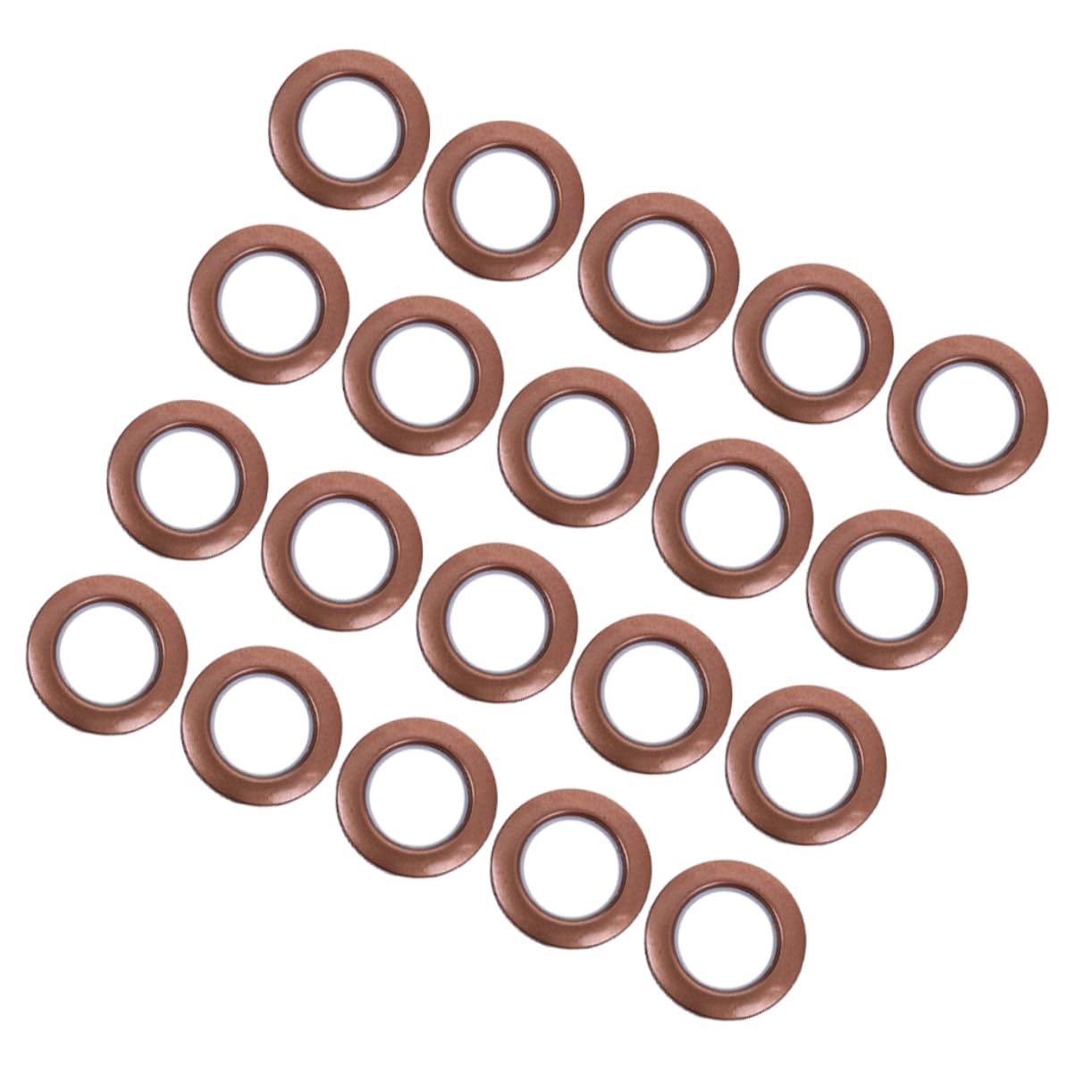 Anelli per Tenda in Plastica 80 Pezzi, Accessori per Barra | Colore Caffè, Scorrimento Fluido e Rumore Ridotto, per Soggiorno e Porta Spogliatoio