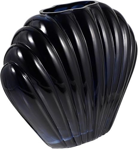 Holibanna Jarrón de conchas de cerámica Macetas de cerámica Maceta de centro de mesa floral Contenedor de flores para el hogar, florero hidropónico,