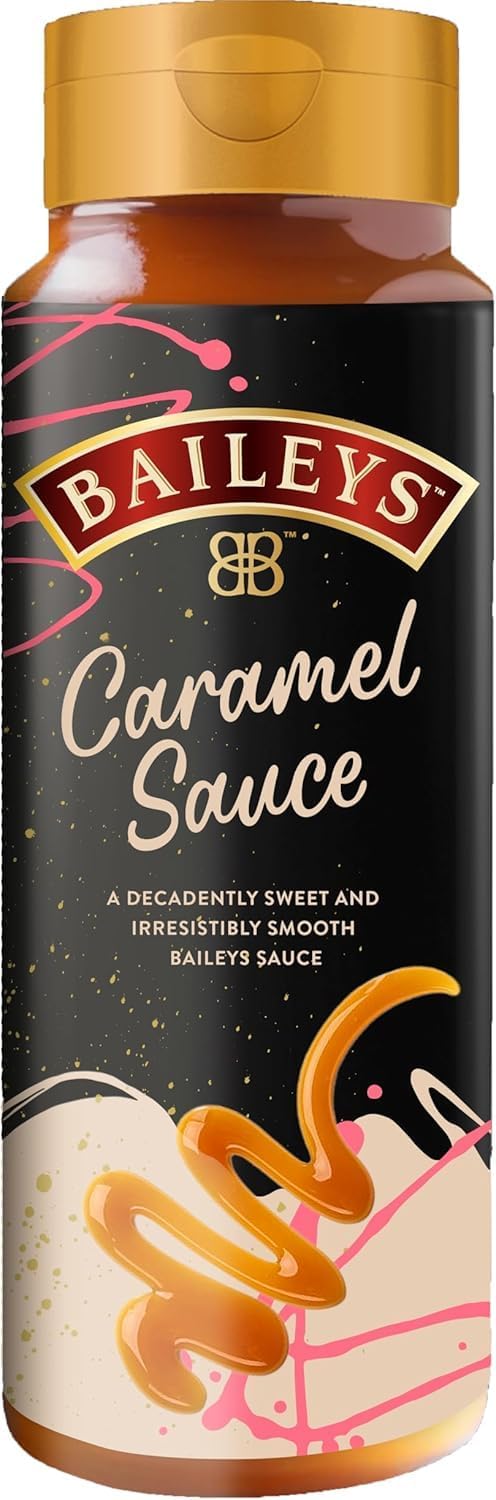 Baileys Caramel Sauce 200ml โ Alcohol-Free Dessert & Hot Drink Topping with the Indulgent Taste of Baileys โ Sweet & Smooth Caramel Sauce for Ice Cream, Cheesecake, Coffee, Cocktails & More