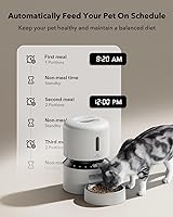 Vista 2 de PETLIBRO Comedero automático para gatos, dispensador automático de alimentos para mascotas con preservación de frescura, comederos temporizados