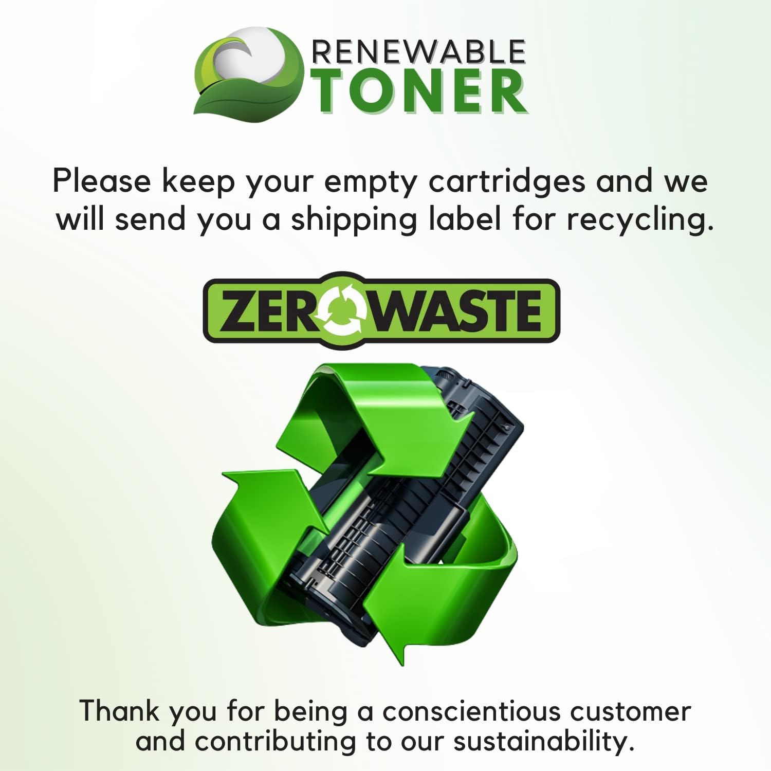 Renewable Toner RT 26A 26X Check Printing Compatible Replacement for HP CF226A CF226X | MICR Printers M402 M426 Magnetic Ink Cartridge